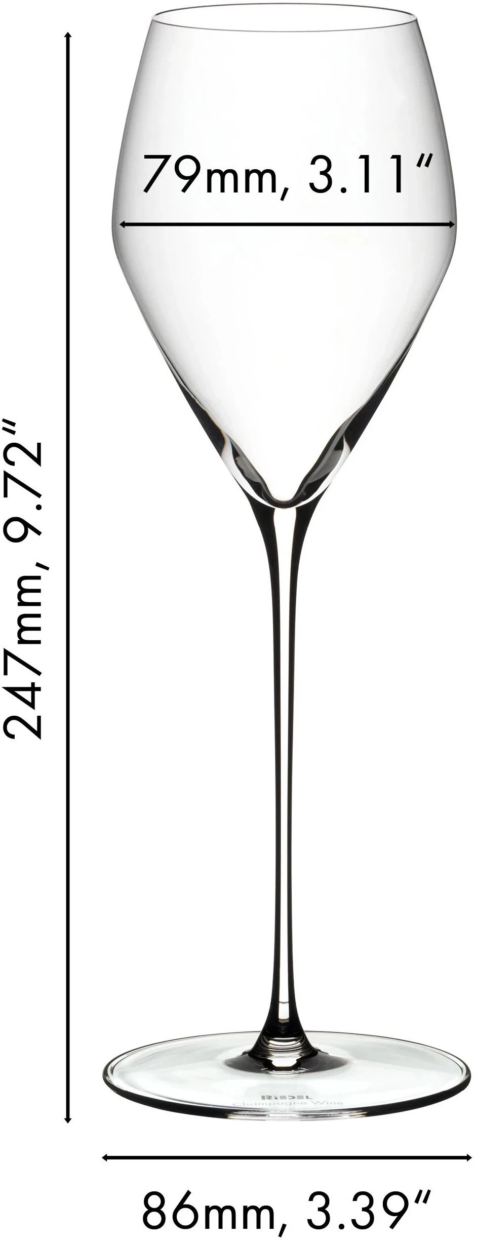 Riedel Champagne Glazen Veloce - 2 stuks Riedel Champagne Glazen Veloce - 2 Stuks -Praktische Winkel Voor Keukenbenodigdheden 633000028 dimensions JQSlckBH