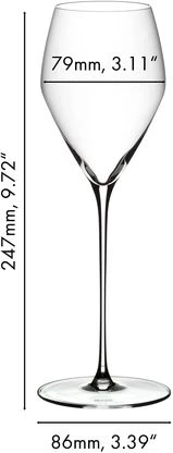 Riedel Champagneglazen Veloce - 6 stuks Riedel Champagneglazen Veloce - 6 Stuks -Praktische Winkel Voor Keukenbenodigdheden 633000028 dimensions JQSlckBH 1