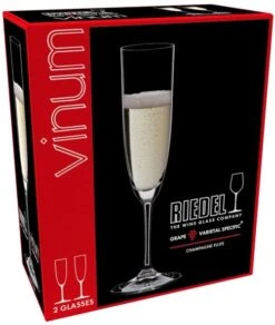 Riedel Champagne Glazen / Flutes Vinum - 2 Stuks 4 Riedel Champagne Glazen / Flutes Vinum - 2 Stuks -Praktische Winkel Voor Keukenbenodigdheden 641600008 packaging s9H171Kq