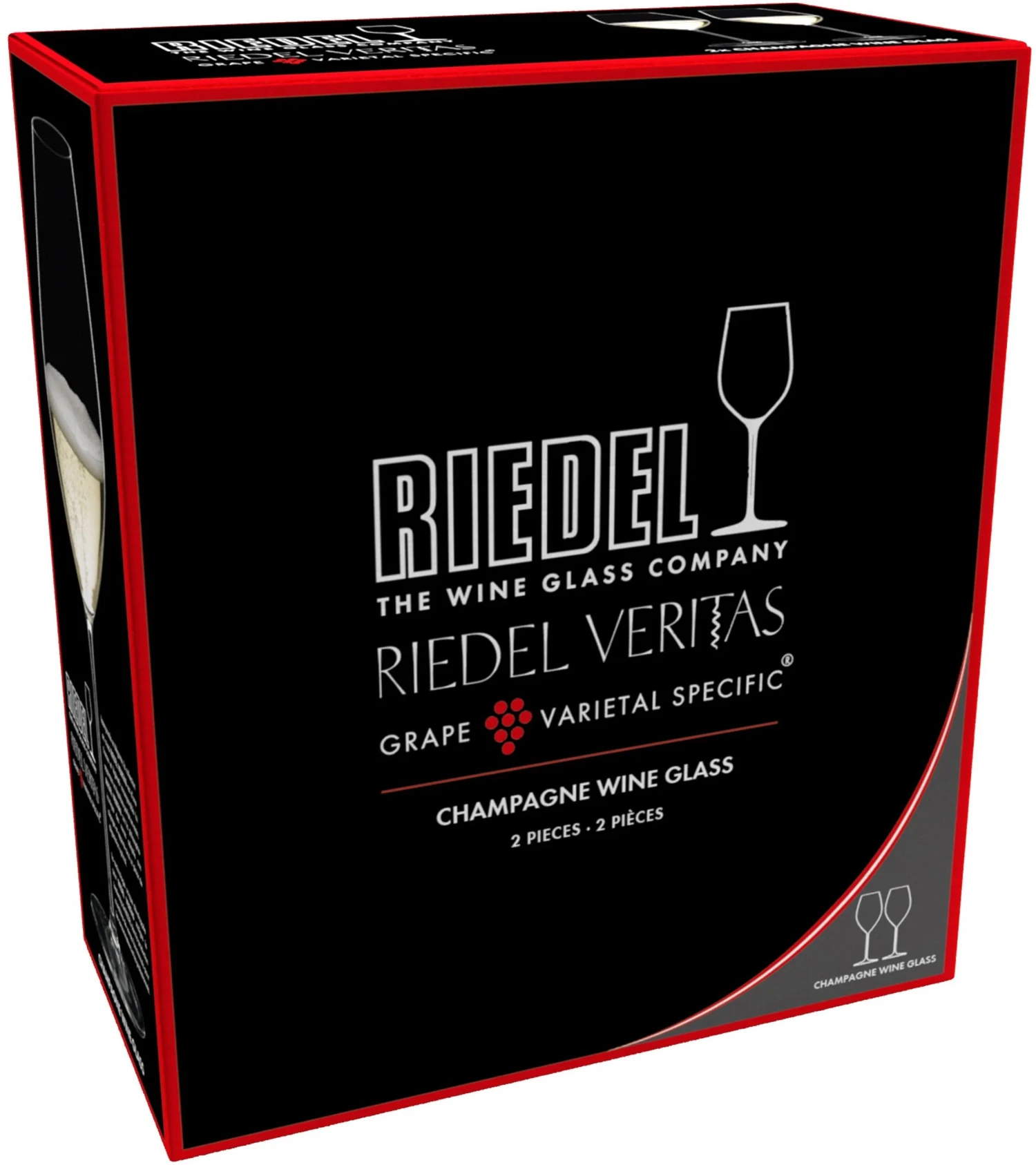 Riedel Champagne Glazen Veritas - 2 stuks Riedel Champagne Glazen Veritas - 2 Stuks -Praktische Winkel Voor Keukenbenodigdheden 644900028 packaging