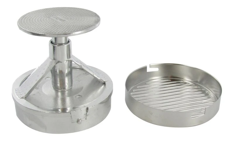 Hamburgerpers - Aluminium / RVS - ø 11 cm Hamburgerpers - Aluminium / RVS - ø 11 Cm -Praktische Winkel Voor Keukenbenodigdheden 65179bcdee434208e32652a42dbd4073