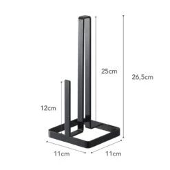 Yamazaki Keukenrolhouder Tower Zwart 4 Yamazaki Keukenrolhouder Tower Zwart -Praktische Winkel Voor Keukenbenodigdheden 6782 dims eu 1000x