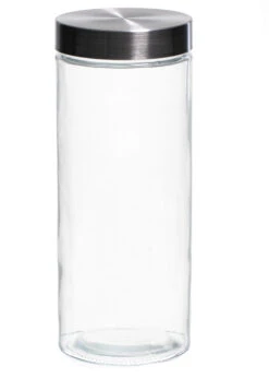 Sareva Voorraadpot - Glas / RVS Deksel - ø 11.5 Cm / 2.2 Liter 5 Sareva Voorraadpot - Glas / RVS Deksel - ø 11.5 Cm / 2.2 Liter -Praktische Winkel Voor Keukenbenodigdheden 7061111160055 2