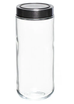 Sareva Voorraadpot - Glas / RVS Deksel - ø 8 Cm / 1 Liter -Praktische Winkel Voor Keukenbenodigdheden 7061114577782 2