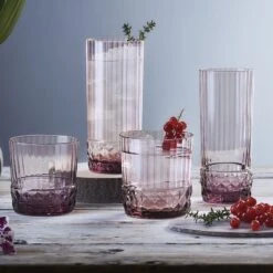 Bormioli Rocco Cocktailglazen / Whiskey Glazen / Waterglazen America 20's - Lilac Rose - 370 Ml - 6 Stuks 4 Bormioli Rocco Cocktailglazen / Whiskey Glazen / Waterglazen America 20's - Lilac Rose - 370 Ml - 6 Stuks -Praktische Winkel Voor Keukenbenodigdheden 8004360093919 1