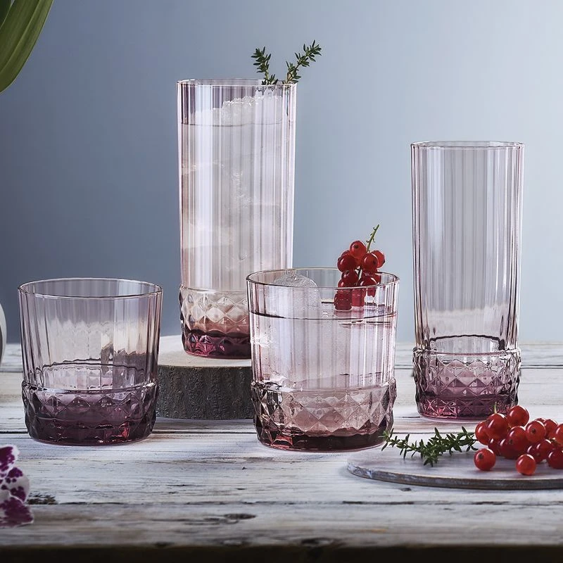 Bormioli Rocco Cocktailglazen / Whiskey Glazen / Waterglazen America 20's - Lilac Rose - 370 ml - 6 stuks Bormioli Rocco Cocktailglazen / Whiskey Glazen / Waterglazen America 20's - Lilac Rose - 370 Ml - 6 Stuks -Praktische Winkel Voor Keukenbenodigdheden 8004360093919 1