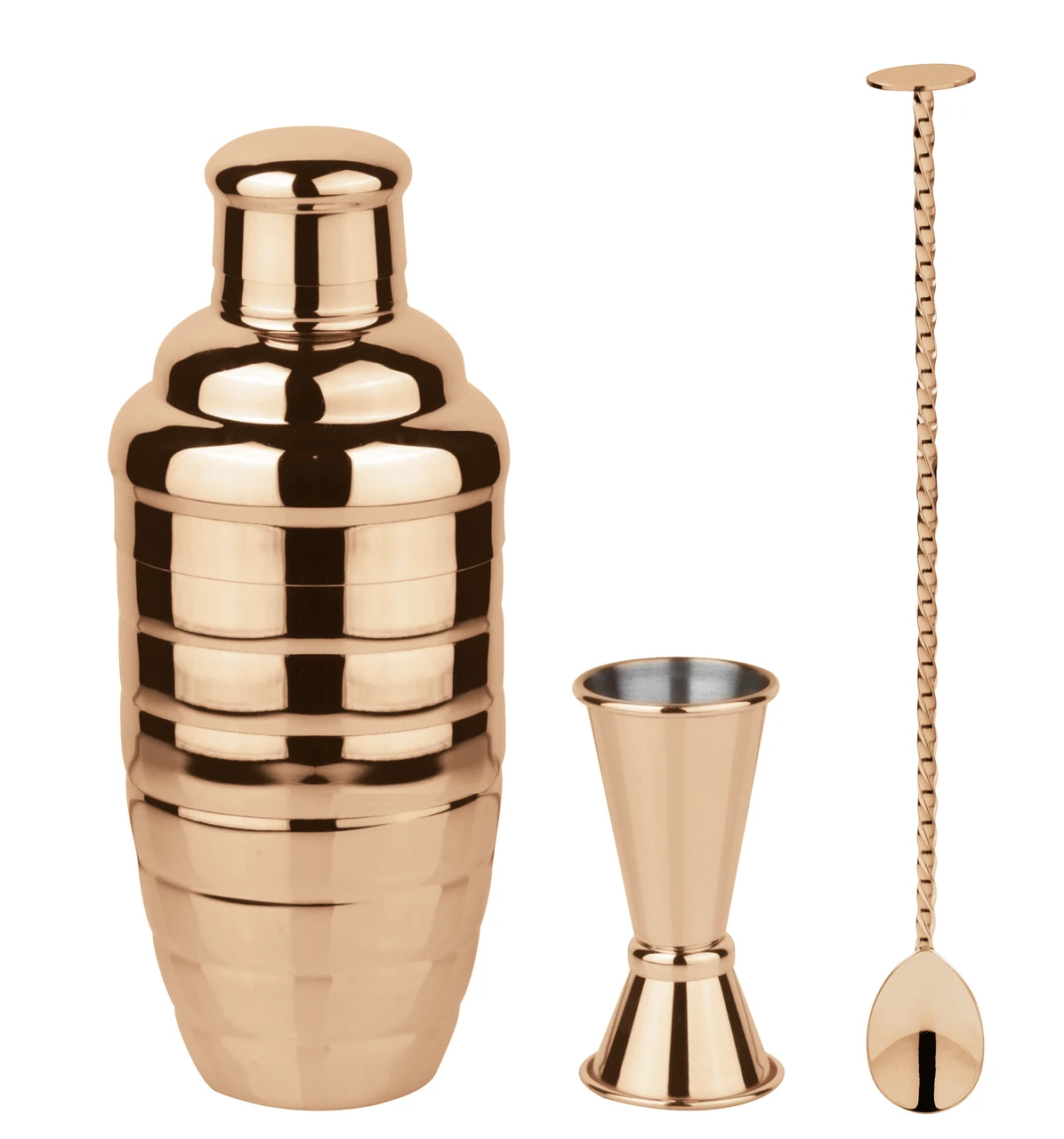 Paderno Cocktailset Starter - Koper - 3 delige set Paderno Cocktailset Starter - Koper - 3 Delige Set -Praktische Winkel Voor Keukenbenodigdheden 8014808424441