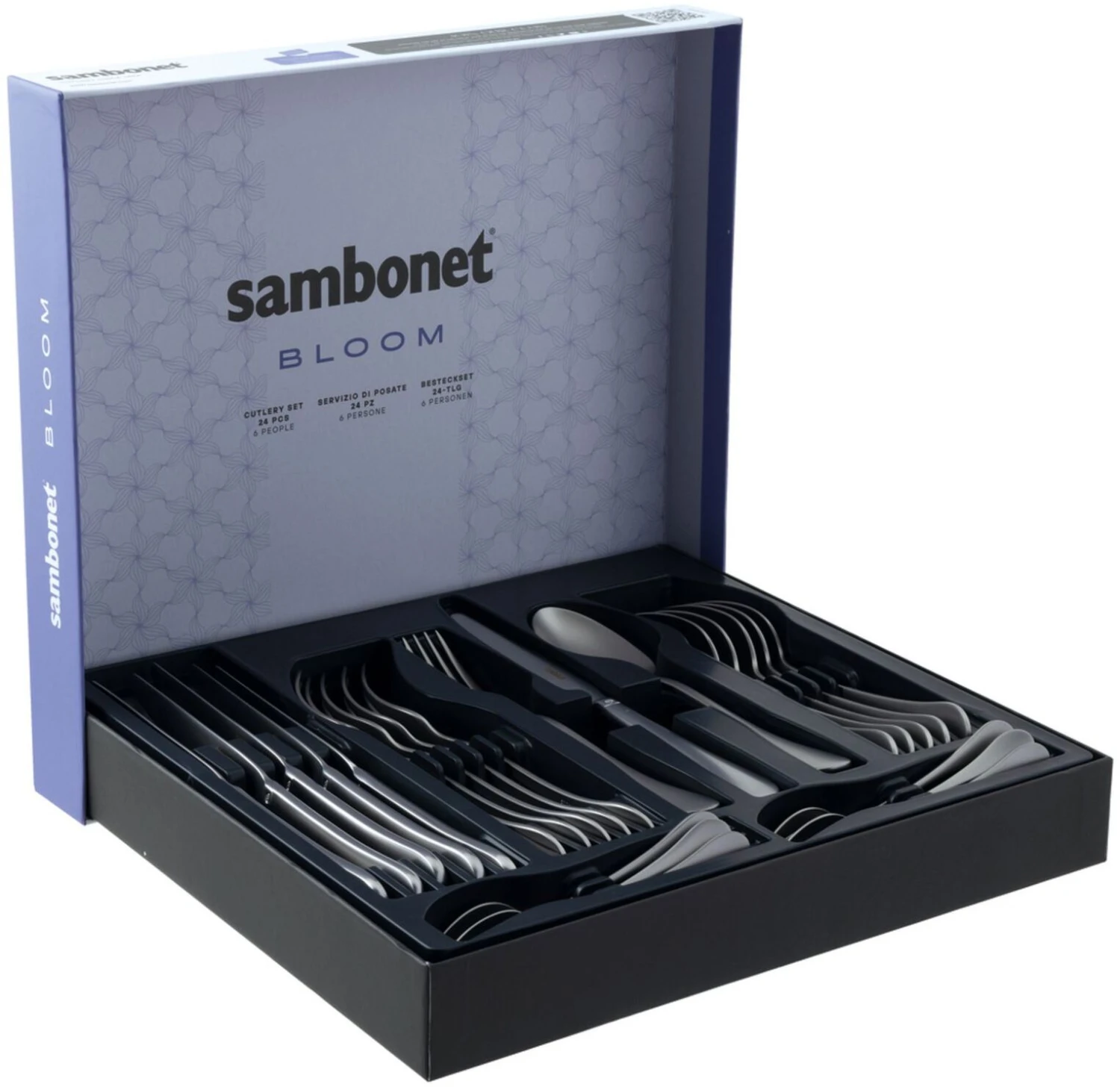 Sambonet Bestekset Bloom - Antique RVS - Monoblock - 24 delig / 6 personen Sambonet Bestekset Bloom - Antique RVS - Monoblock - 24 Delig / 6 Personen -Praktische Winkel Voor Keukenbenodigdheden 8014808499012 3