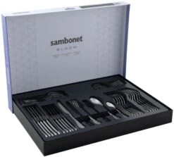 Sambonet Bestekset Bloom - Antique RVS - Monoblock - 36 Delig / 6 Personen 4 Sambonet Bestekset Bloom - Antique RVS - Monoblock - 36 Delig / 6 Personen -Praktische Winkel Voor Keukenbenodigdheden 8014808499029 3