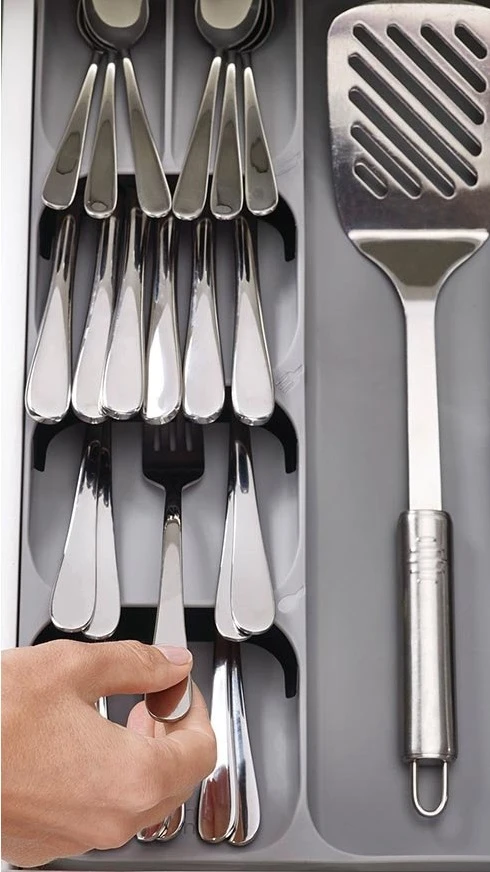Joseph Joseph Bestekbak - 8 Vaks - DrawerStore - Grijs - 39 x 39 cm Joseph Joseph Bestekbak - 8 Vaks - DrawerStore - Grijs - 39 X 39 Cm -Praktische Winkel Voor Keukenbenodigdheden 85127 04