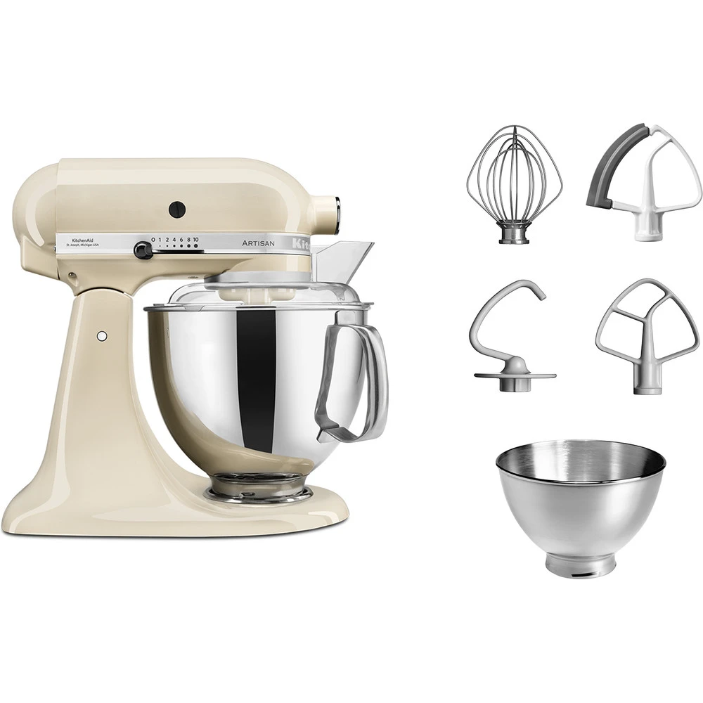 KitchenAid Keukenmachine Artisan - kantelbare kop - amandelwit - 4.8 liter - 5KSM175PSEAC KitchenAid Keukenmachine Artisan - Kantelbare Kop - Amandelwit - 4.8 Liter - 5KSM175PSEAC -Praktische Winkel Voor Keukenbenodigdheden 8597015010005B15D