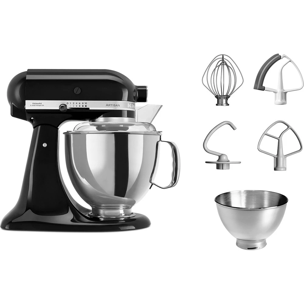 KitchenAid Keukenmachine Artisan - kantelbare kop - onyx zwart - 4.8 liter - 5KSM175PSEOB KitchenAid Keukenmachine Artisan - Kantelbare Kop - Onyx Zwart - 4.8 Liter - 5KSM175PSEOB -Praktische Winkel Voor Keukenbenodigdheden 8597015010205B15D
