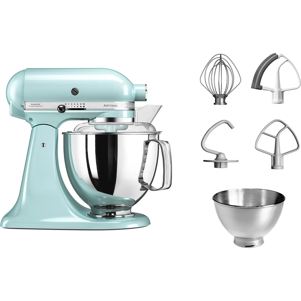 KitchenAid Keukenmachine Artisan - kantelbare kop - ijsblauw - 4.8 liter - 5KSM175PSEIC KitchenAid Keukenmachine Artisan - Kantelbare Kop - Ijsblauw - 4.8 Liter - 5KSM175PSEIC -Praktische Winkel Voor Keukenbenodigdheden 8597015011505B15D