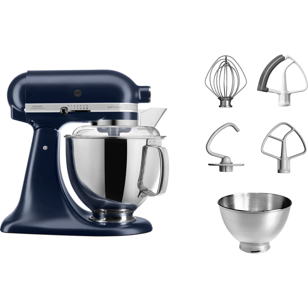 KitchenAid Keukenmachine Artisan - kantelbare kop - ink blue - 4.8 liter - 5KSM175PSEIB KitchenAid Keukenmachine Artisan - Kantelbare Kop - Ink Blue - 4.8 Liter - 5KSM175PSEIB -Praktische Winkel Voor Keukenbenodigdheden 8597115800705B15D