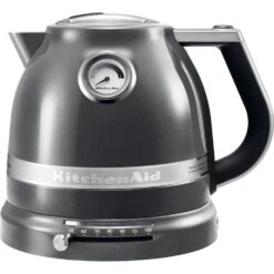 KitchenAid Waterkoker Artisan - Temperatuurregeling - Tingrijs - 1.5 Liter - 5KEK1522EMS -Praktische Winkel Voor Keukenbenodigdheden 8597800014005B15D