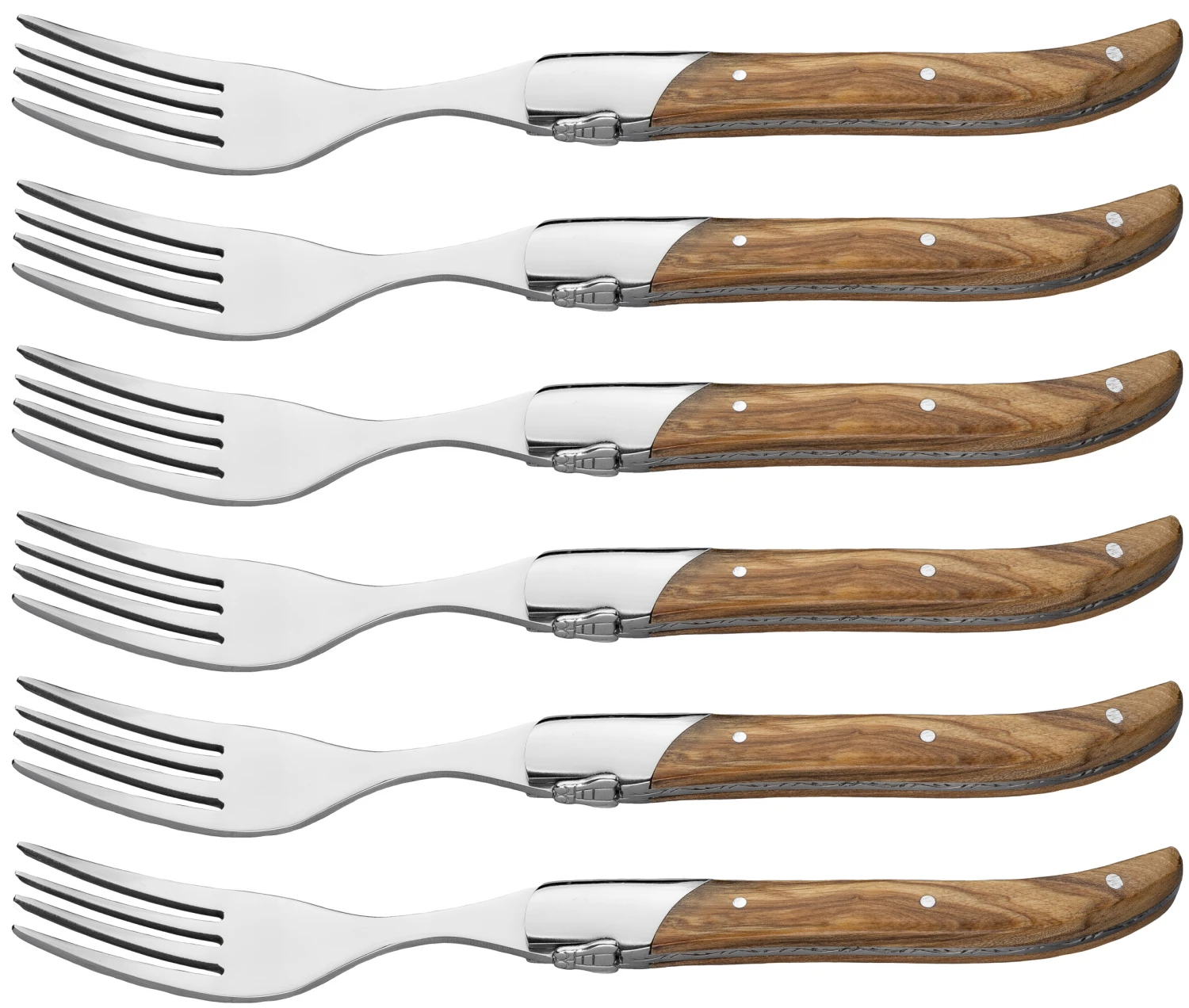 Jay Hill Steakvorken Laguiole - Olijfhout - 6 Stuks Jay Hill Steakvorken Laguiole - Olijfhout - 6 Stuks -Praktische Winkel Voor Keukenbenodigdheden 8720364450892 2