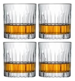 Cookinglife Whiskey Glazen / Cocktailglazen / Waterglazen Moville - 320 Ml - 4 Stuks