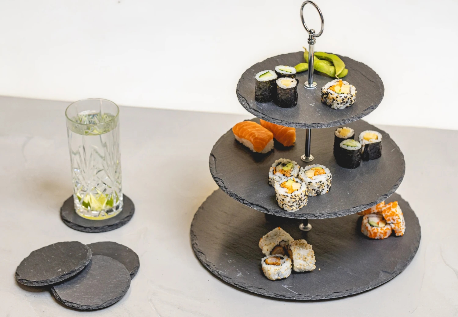 Sareva Etagere / Serveertoren Leisteen 3-Laags Sareva Etagere / Serveertoren Leisteen 3-Laags -Praktische Winkel Voor Keukenbenodigdheden 8720364452896 2 scaled