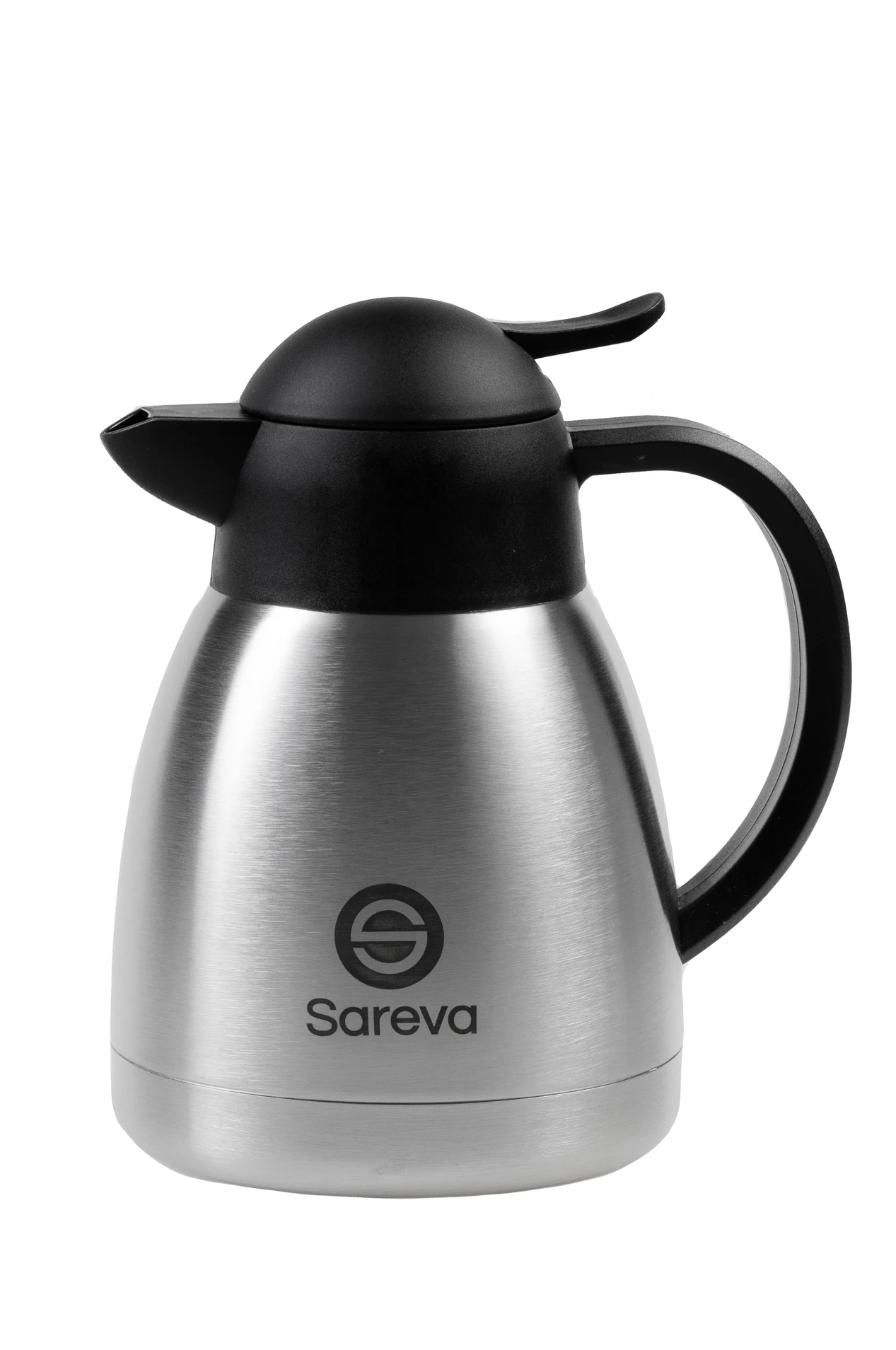 Sareva Thermoskan - RVS - Zwart - 1 liter Sareva Thermoskan - RVS - Zwart - 1 Liter -Praktische Winkel Voor Keukenbenodigdheden 8720364452988