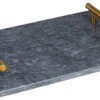 Jay Hill Dienblad - Met Handvatten - Marmer - Grijs - 30 X 20 Cm -Praktische Winkel Voor Keukenbenodigdheden 8720364453220