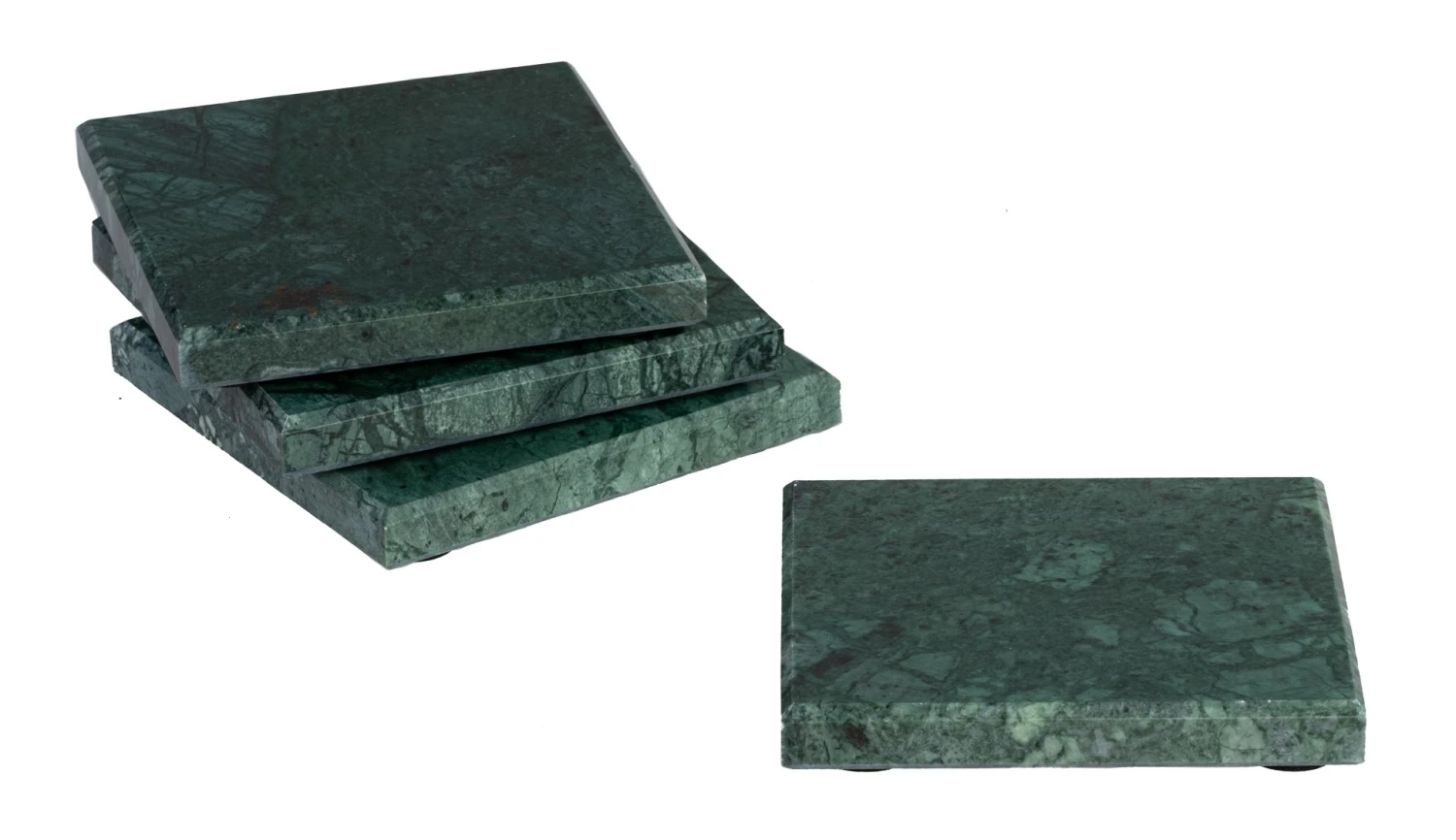 Jay Hill Onderzetters Marmer - Groen - 10 x 10 cm - 4 Stuks Jay Hill Onderzetters Marmer - Groen - 10 X 10 Cm - 4 Stuks -Praktische Winkel Voor Keukenbenodigdheden 8720364453237 2 1