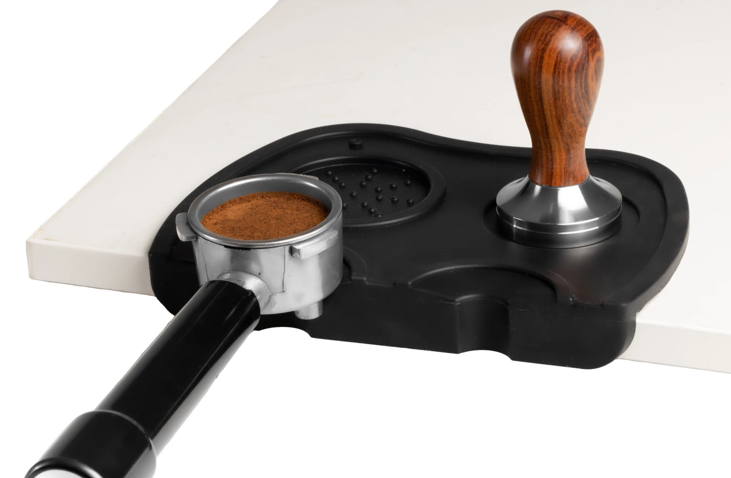 Jay Hill Tamper Mat - Siliconen - Zwart Jay Hill Tamper Mat - Siliconen - Zwart -Praktische Winkel Voor Keukenbenodigdheden 8720364453275
