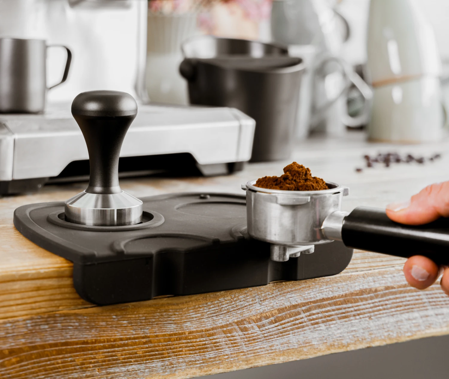 Jay Hill Tamper Mat - Siliconen - Zwart Jay Hill Tamper Mat - Siliconen - Zwart -Praktische Winkel Voor Keukenbenodigdheden 8720364453275 1