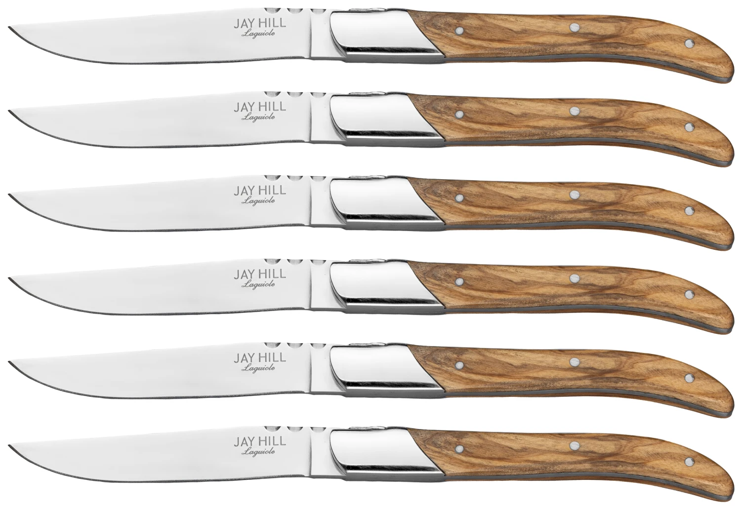 Jay Hill Steakmessen Laguiole - Olijfhout - 6 stuks Jay Hill Steakmessen Laguiole - Olijfhout - 6 Stuks -Praktische Winkel Voor Keukenbenodigdheden 8720364453442 4