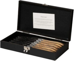 Jay Hill Steakmessen Laguiole - Raw Black - Olijfhout - 6 Stuks 5 Jay Hill Steakmessen Laguiole - Raw Black - Olijfhout - 6 Stuks -Praktische Winkel Voor Keukenbenodigdheden 8720364453459 3