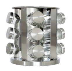 Blackwell Kruidenrek / Kruidencarrousel - Inclusief 12 Kruidenpotjes - RVS -Praktische Winkel Voor Keukenbenodigdheden 8720364455521 1 1