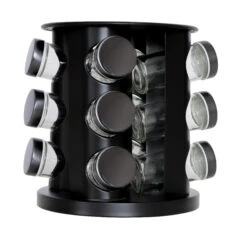 Blackwell Kruidenrek / Kruidencarrousel - Inclusief 12 Kruidenpotjes - Zwart -Praktische Winkel Voor Keukenbenodigdheden 8720364455545 2 1