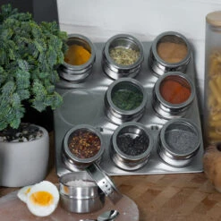 Blackwell Kruidenpotjes Magnetisch - Inclusief 9 Potjes - RVS -Praktische Winkel Voor Keukenbenodigdheden 8720364455576 6