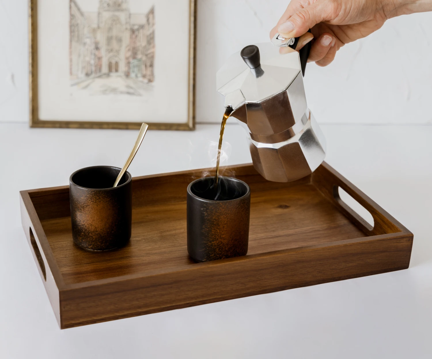 Jay Hill Dienblad Acacia Naturel 35 x 22 cm Jay Hill Dienblad Acacia Naturel 35 X 22 Cm -Praktische Winkel Voor Keukenbenodigdheden 8720364455996