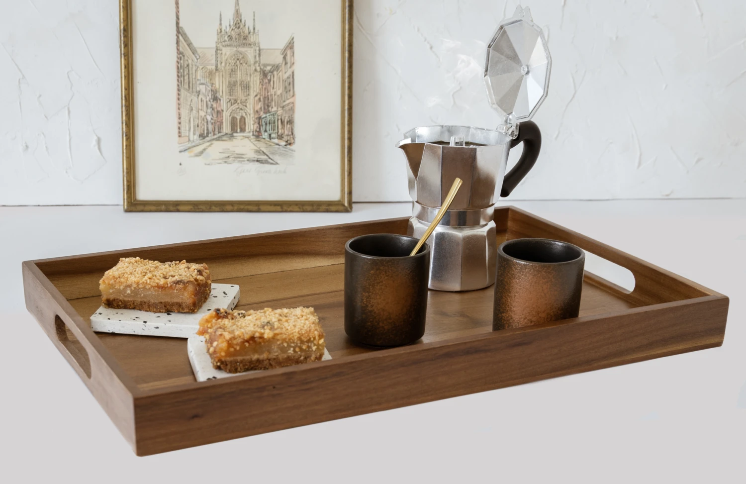 Jay Hill Dienblad Acacia Naturel 46 x 29 cm Jay Hill Dienblad Acacia Naturel 46 X 29 Cm -Praktische Winkel Voor Keukenbenodigdheden 8720364456023