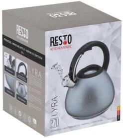 Resto Kitchenware Fluitketel Lyra - Zilver - 2.7 Liter 7 Resto Kitchenware Fluitketel Lyra - Zilver - 2.7 Liter -Praktische Winkel Voor Keukenbenodigdheden 90605.4260403577325.ver09
