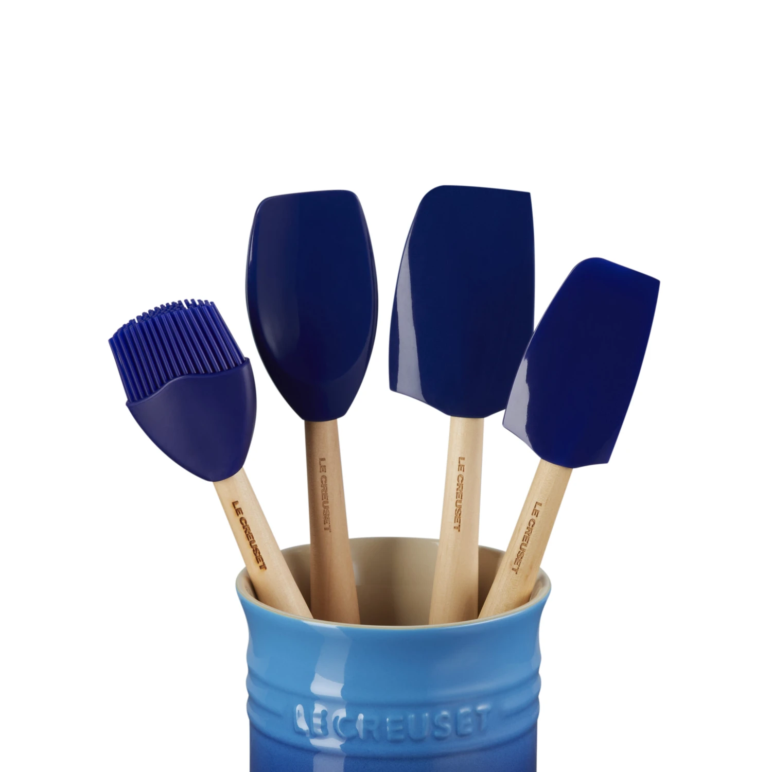 Le Creuset Spatelset - met spatelpot - Premium - Azure - 5-delig Le Creuset Spatelset - Met Spatelpot - Premium - Azure - 5-delig -Praktische Winkel Voor Keukenbenodigdheden 91057001220000 alt1 scaled