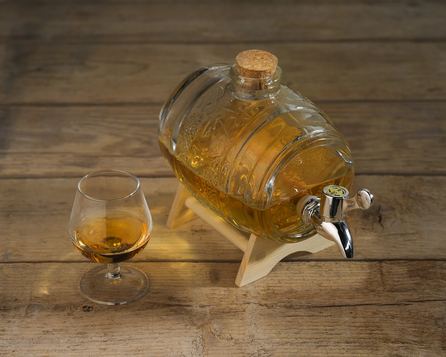 Cosy & Trendy Dispenser met Houten Staander - 1 liter Cosy & Trendy Dispenser Met Houten Staander - 1 Liter -Praktische Winkel Voor Keukenbenodigdheden 9888363 2