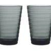 Iittala Glas Aino Aalto - Donkergrijs - 330 Ml - 2 Stuks 1 Iittala Glas Aino Aalto - Donkergrijs - 330 Ml - 2 Stuks -Praktische Winkel Voor Keukenbenodigdheden Aino Aalto tumbler 33 cl dark grey 2pcs 1