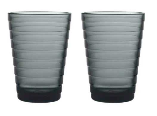 Iittala Glas Aino Aalto - Donkergrijs - 330 ml - 2 stuks Iittala Glas Aino Aalto - Donkergrijs - 330 Ml - 2 Stuks -Praktische Winkel Voor Keukenbenodigdheden Aino Aalto tumbler 33 cl dark grey 2pcs 1