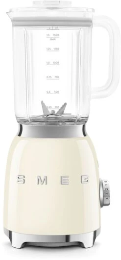 SMEG Blender - 800 W - Creme - 1.5 Liter - BLF03CREU