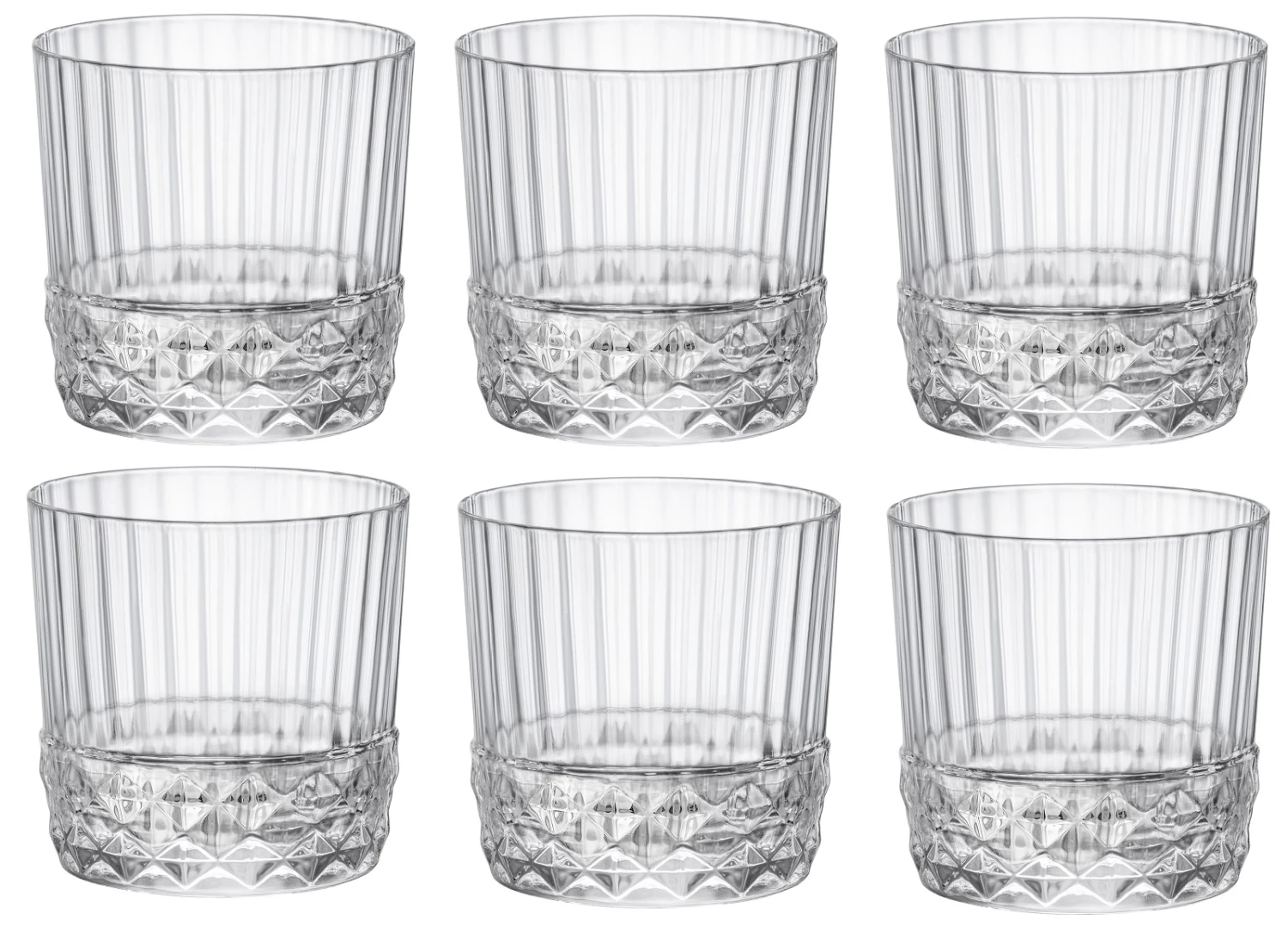 Bormioli Rocco Whiskey Glazen America 20's - 300 ml - 6 stuks Bormioli Rocco Whiskey Glazen America 20's - 300 Ml - 6 Stuks -Praktische Winkel Voor Keukenbenodigdheden Bormioli Whiskyglas 300ml 6