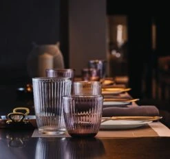 Bormioli Rocco Waterglazen Line - Blauw - 290 Ml - 6 Stuks -Praktische Winkel Voor Keukenbenodigdheden Bormioli Glas Line Transparant 29 cl Sfeer