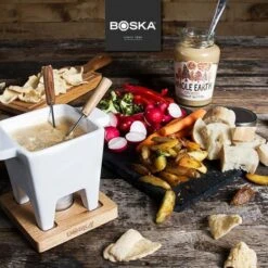 Boska Fondueset - 2 Personen - Wit 4 Boska Fondueset - 2 Personen - Wit -Praktische Winkel Voor Keukenbenodigdheden Boska Tapas Fondue Eiken 2