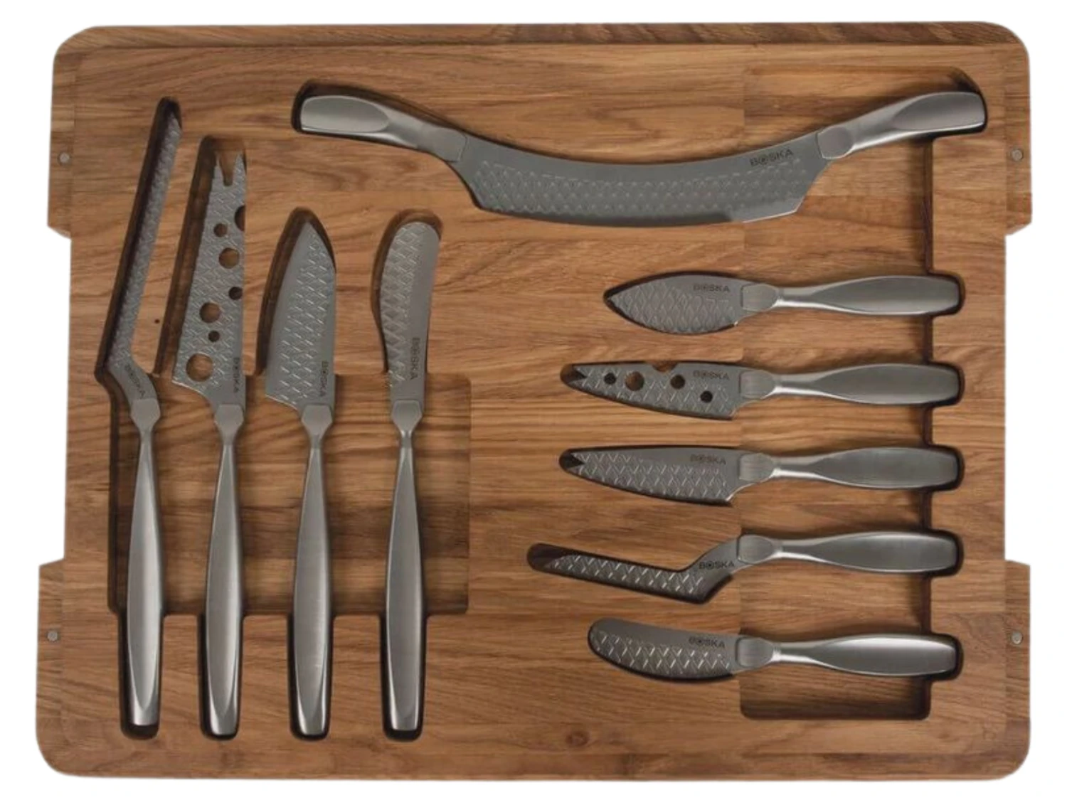Boska Kaasset Ultimate Monaco+ (Eikenhouten serveerplank & 10 RVS Kaasmessen) - 11 delige set Boska Kaasset Ultimate Monaco+ (Eikenhouten Serveerplank & 10 RVS Kaasmessen) - 11 Delige Set -Praktische Winkel Voor Keukenbenodigdheden CL productafbeeldingen 22