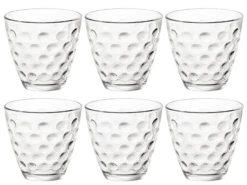 Bormioli Rocco Glazen Dots - Transparant - 250 Ml - 6 Stuks