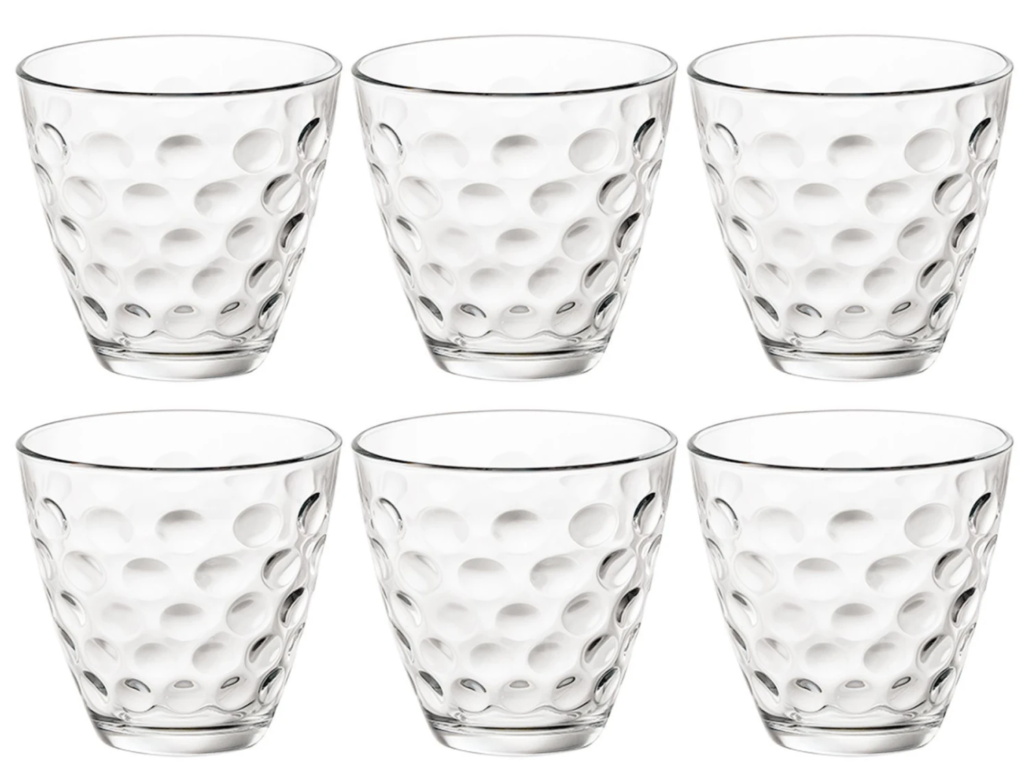 Bormioli Rocco Glazen Dots - Transparant - 250 ml - 6 stuks Bormioli Rocco Glazen Dots - Transparant - 250 Ml - 6 Stuks -Praktische Winkel Voor Keukenbenodigdheden CL productafbeeldingen 4 1