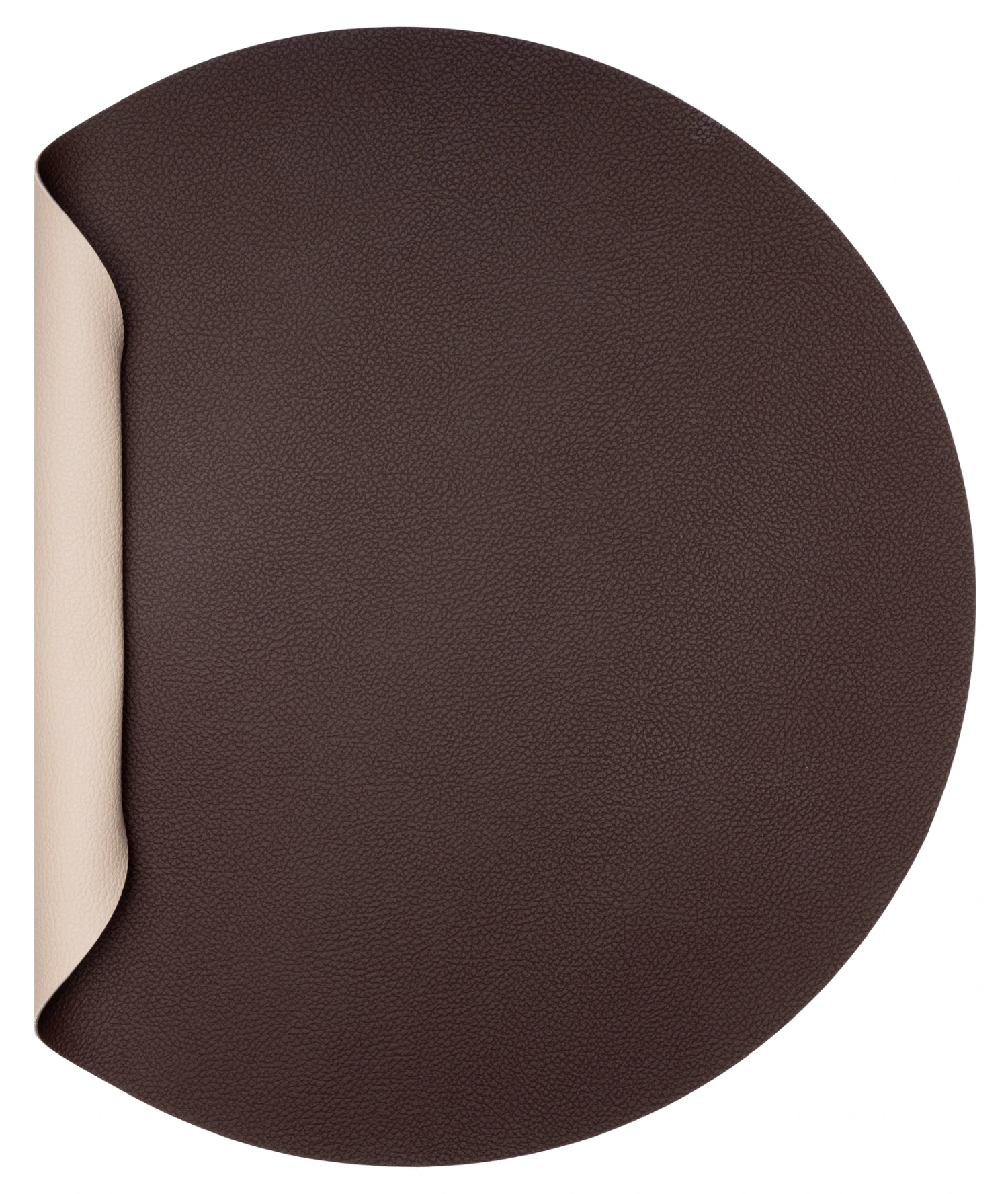 Jay Hill Placemat - Vegan leer - Bruin / Zand - dubbelzijdig - ø 38 cm Jay Hill Placemat - Vegan Leer - Bruin / Zand - Dubbelzijdig - ø 38 Cm -Praktische Winkel Voor Keukenbenodigdheden CL.117991 2