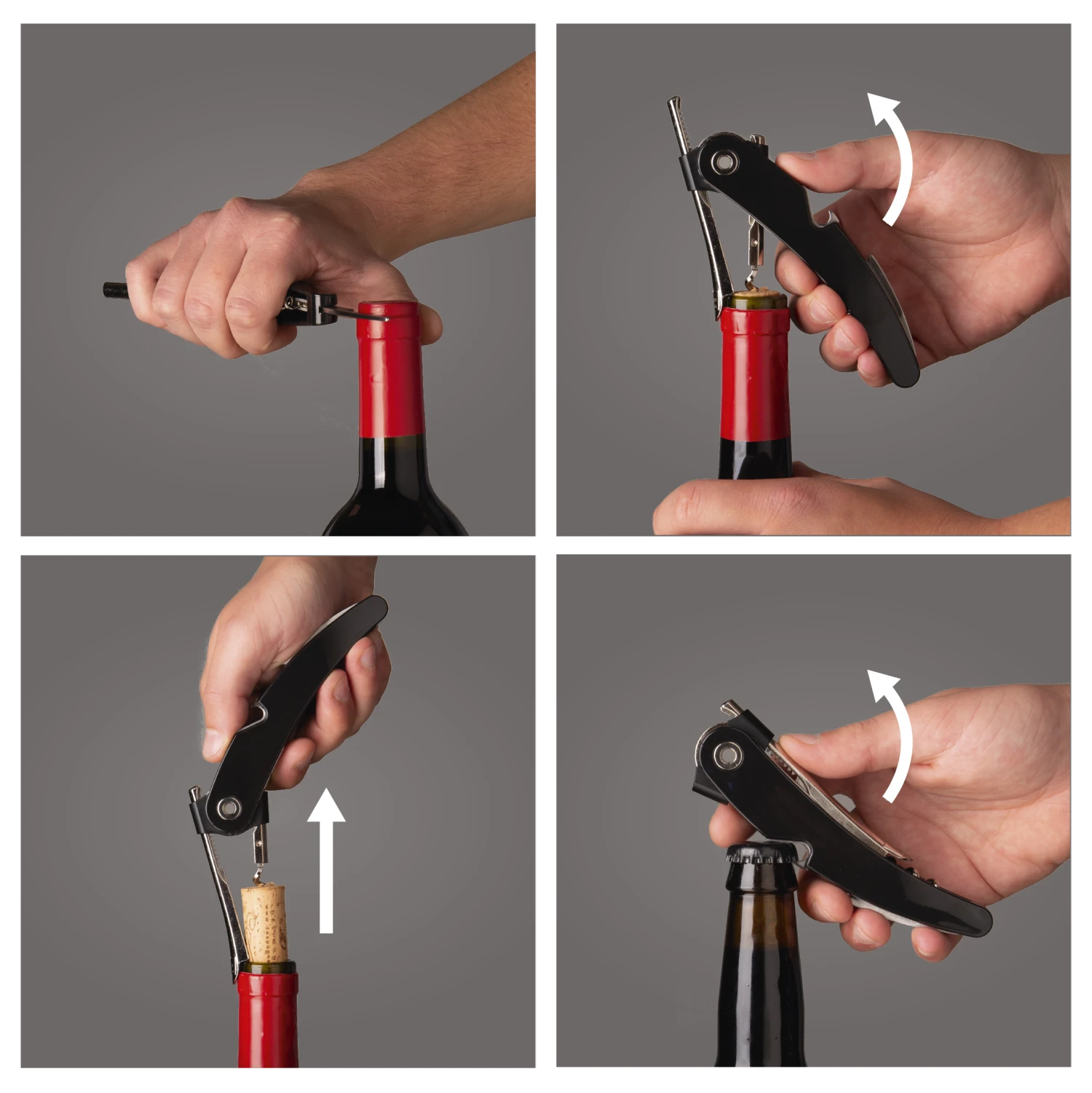 Vacu Vin Kurkentrekker Single Pull - Zwart Vacu Vin Kurkentrekker Single Pull - Zwart -Praktische Winkel Voor Keukenbenodigdheden CL.193869 b 2