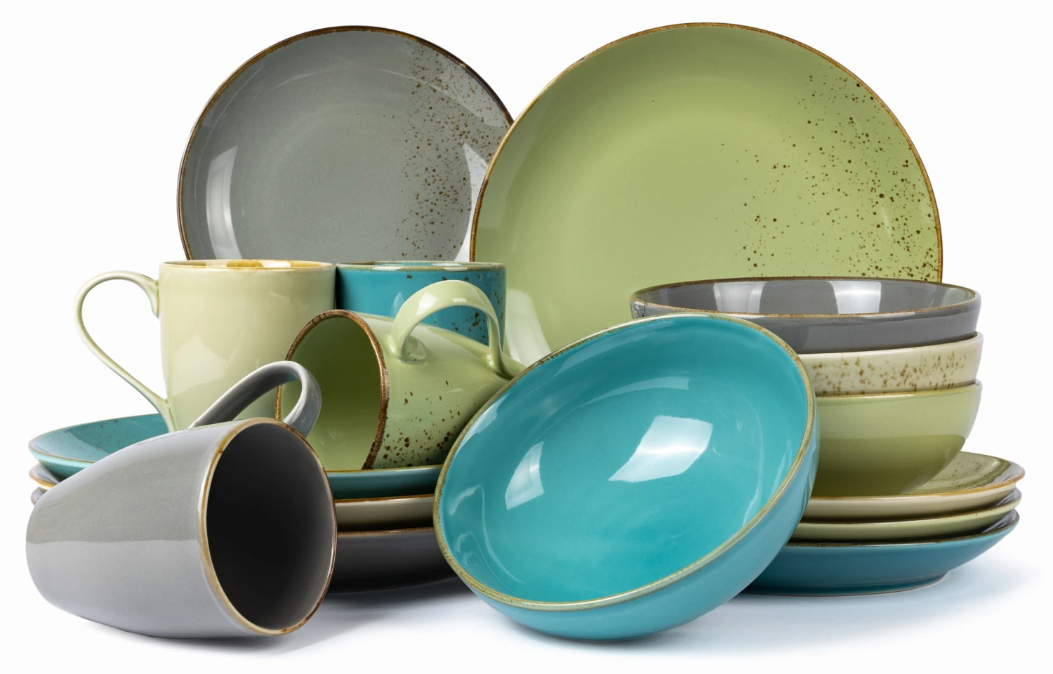Jay Hill Serviesset Santorini - 16-delig / 4 personen - Groen Jay Hill Serviesset Santorini - 16-delig / 4 Personen - Groen -Praktische Winkel Voor Keukenbenodigdheden COOK1697