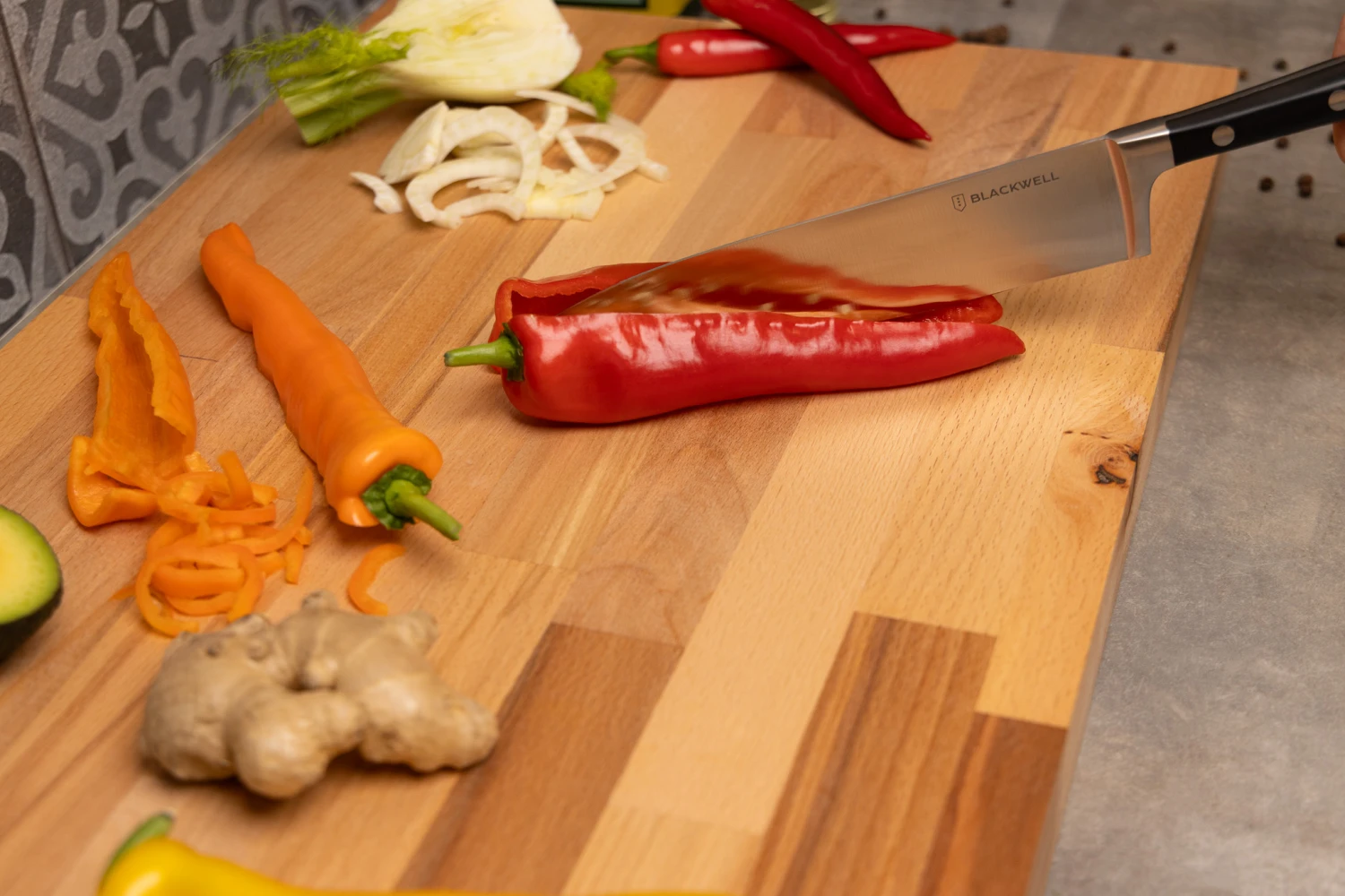 Blackwell Snijplank Hout 60 x 40 x 4 cm Blackwell Snijplank Hout 60 X 40 X 4 Cm -Praktische Winkel Voor Keukenbenodigdheden COOK2617